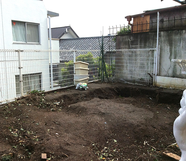 設置前の奥側風景