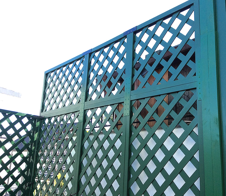 高さを延長したラティス箇所