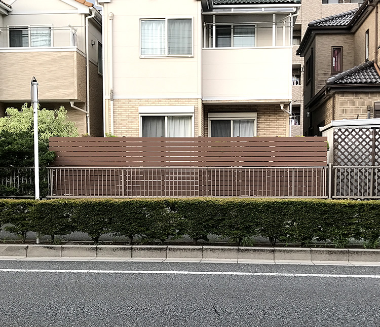 道路からの目隠し風景