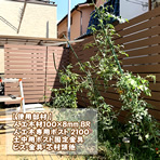 お庭の周囲に設置した人工木ボーダーフェンスＢＲ設置例